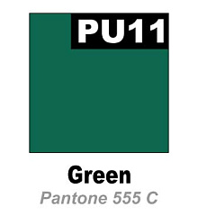 Термотрансферная тонкая полиуретановая плёнка PromaFlex (0,5х25м) Зеленый № PU11 (ближайший Pantone 555C)