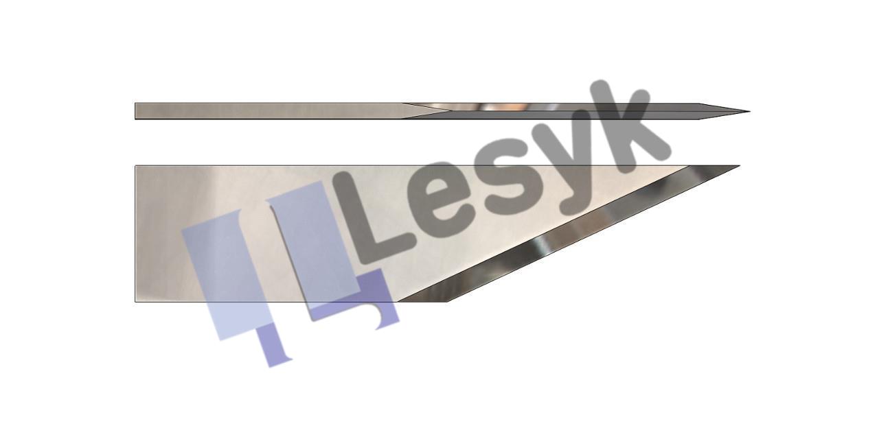 Нож Lesyk TC knife blade Z 17 №26.60.307 (толщ.ножа 0.6 мм, толщ. материала 12 мм) для планшетных плоттеров Zund и пр.
