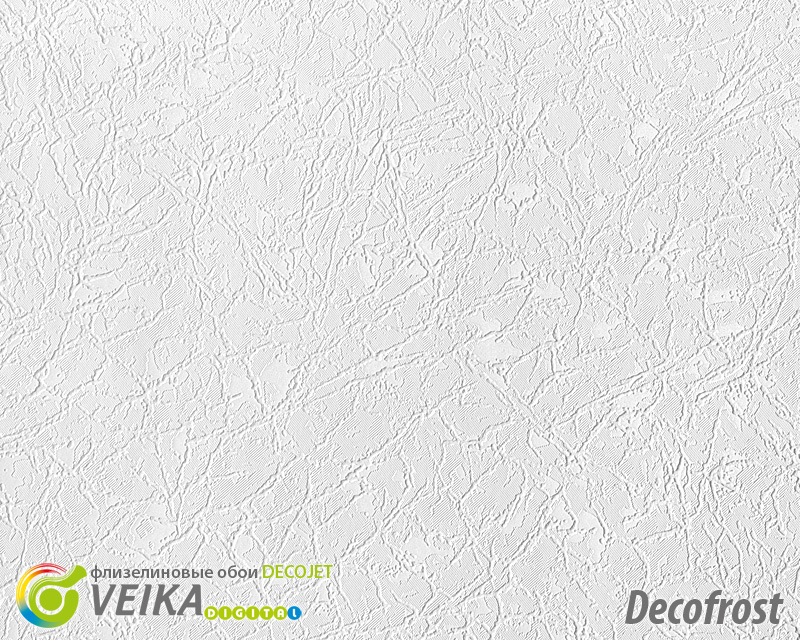 Обои  Veika DECOFROST с флизелин основой 1,07*50м., белый/ текстурированная