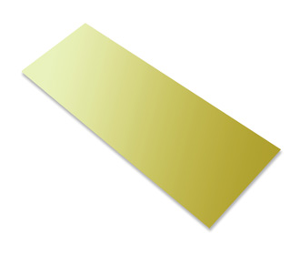Металл для сублимации Мастертон 305х610 мм. Толщина 0.6 мм. Цвет: матовое золото.