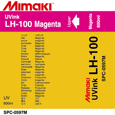 LH-100 УФ-отверждаемые чернила Mimaki Magenta SPC-0597M (600 мл пакет) для UJF-3042FX