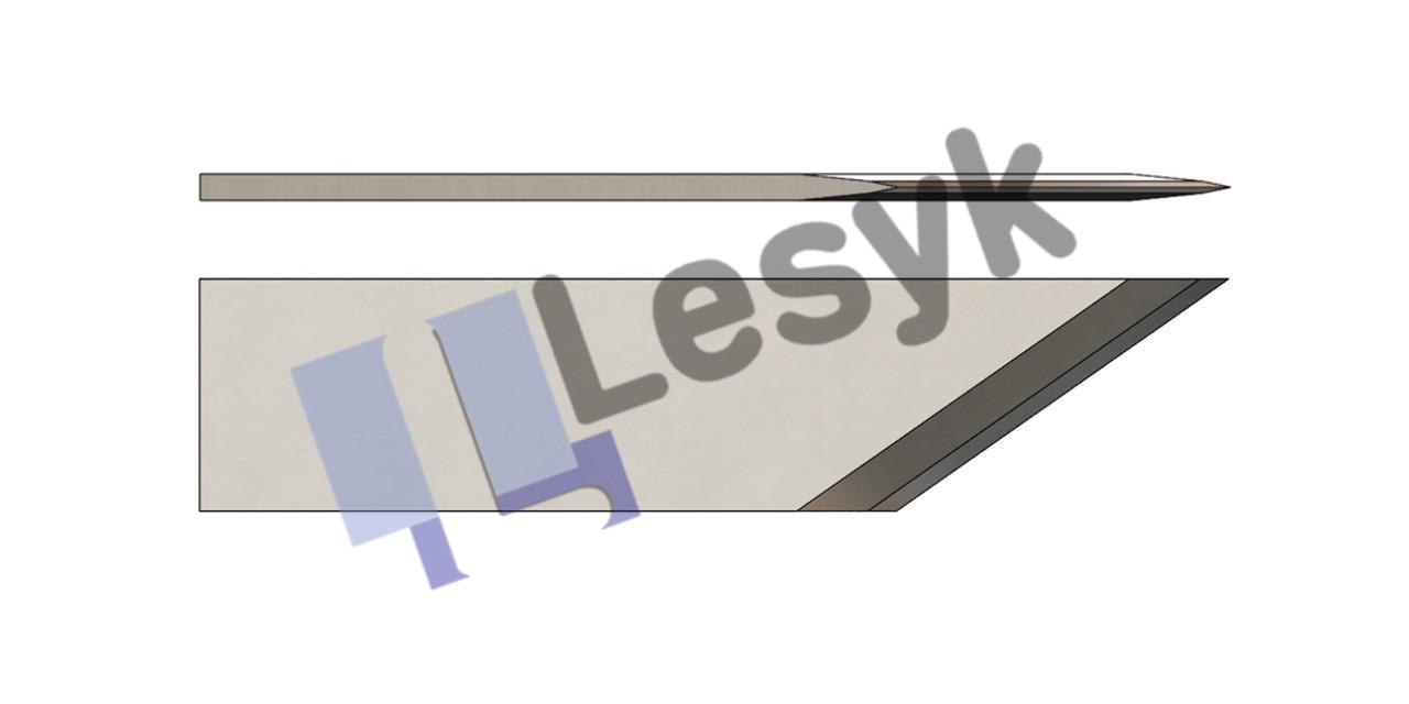 Нож Lesyk TC knife blade 35° №11.60.091 (толщ.ножа 0.6 мм, толщ. материала 8 мм) для планшетных плоттеров Zund и пр.