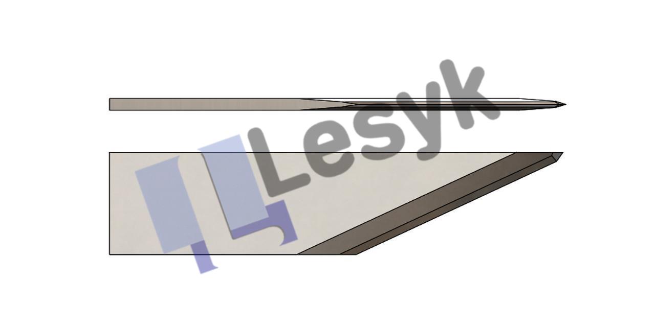 Нож Lesyk TC knife blade 25° №11.60.093 (толщ.ножа 0.6 мм, толщ. материала 11 мм) для планшетных плоттеров Zund и пр.