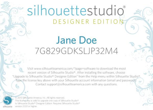Silhouette Studio ® Designer Edition