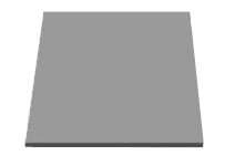 Термоcтойкая резина для термопресса 38х38 см, толщина 8 мм, цвет серый