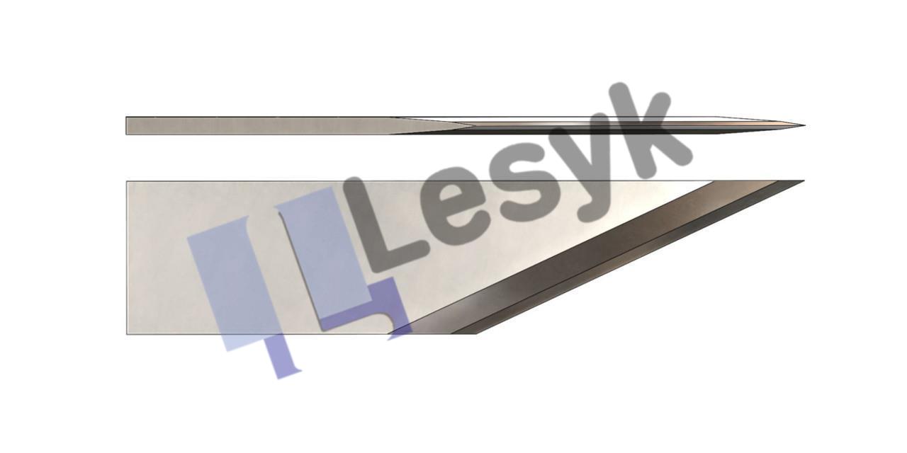 Нож Lesyk TC knife blade 25° №11.60.092 (толщ.ножа 0.6 мм, толщ. материала 12 мм) для планшетных плоттеров Zund и пр.