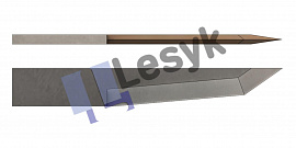 Нож Lesyk TC knife blade T 60 / 1 mm №26.64.075 (толщ.ножа 1 мм, толщ. материала 16.6 мм) для планшетных плоттеров Zund и пр.