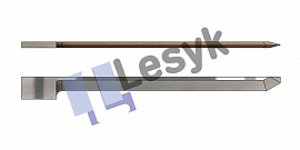 Нож Lesyk TC knife blade 0° / 55 mm №26.62.121 (толщ.ножа 1.5 мм, толщ. материала 55 мм) для планшетных плоттеров Zund и пр.