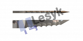 Нож Lesyk  TC knife blade 4,5° / 30 mm 7 Z №26.62.100 (толщ.ножа 0.6 мм, толщ. материала 30 мм) для планшетных плоттеров Zund и пр.