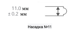 Насадка №11 для обрезчика углов CSC фигурный край бирки 11 мм