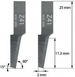 Нож Z41 для планшетного плоттера (толщ. 0,63 мм) Zund, DIGI, Ruizhou, iEcho, List, JingWei и пр.)