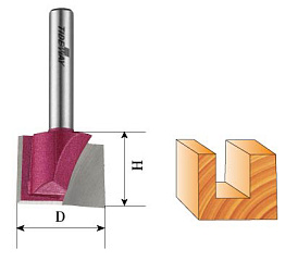 Пазовая фреза по дереву LC0106-10 Z2 10x6x13x45 (dxDxhxL)
