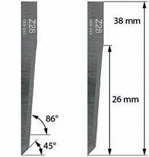 Нож Z28 для планшетного плоттера (толщ. 0,63 мм) Zund, DIGI, Ruizhou, iEcho, List, JingWei и пр.)