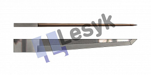 Нож Lesyk TC knife blade 4,5° / 40 mm pointed №26.62.045 (толщ.ножа 1.5 мм, толщ. материала 34 мм) для планшетных плоттеров Zund и пр.