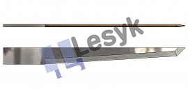 Нож Lesyk TC knife blade T 29 №26.64.319 (толщ.ножа 0,6 мм, толщ. материала 31 мм) для планшетных плоттеров Zund и пр.