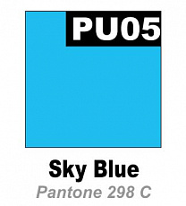 Термотрансферная тонкая полиуретановая плёнка PromaFlex (0,5х25м) Небесно-голубой № PU05 (ближайший Pantone 298C)