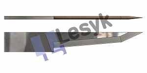 Нож Lesyk TC knife blade T 21 №26.64.314 (толщ.ножа 0.6 мм, толщ. материала 17,4 мм) для планшетных плоттеров Zund и пр.