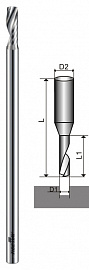 Однозубая твердосплавная фреза Z1 2X3.175X10X114 (dxDxhxL)