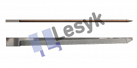 Нож Lesyk TC knife blade 1,5° / 75 mm №26.62.151-W (толщ.ножа 1.5 мм, толщ. материала 75 мм) для планшетных плоттеров Zund и пр.
