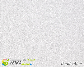 Обои  Veika  DECOLEATHER с флизелин основой 1,07*50м., белый/ текстурированная