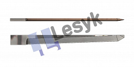 Нож Lesyk TC knife blade 2° / 55 mm №26.62.120 (толщ.ножа 1.5 мм, толщ. материала 55 мм) для планшетных плоттеров Zund и пр.