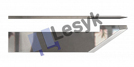 Нож Lesyk TC knife blade Z 43 №26.60.325  (толщ.ножа 0.6 мм, толщ. материала 7,8 мм) для планшетных плоттеров Zund и пр.