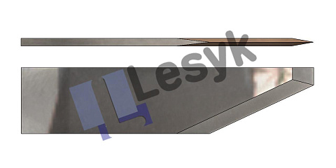 Нож Lesyk TC knife blade Z 25 №26.60.316  (толщ.ножа 0.6 мм, толщ. материала  8,9 мм) для планшетных плоттеров Zund и пр.