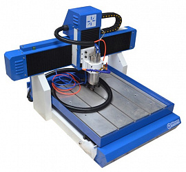 Тяжелый настольный гравировальный станок с ЧПУ MT-6060M (600х600мм)