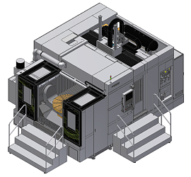5-ти осевой фрезерный станок с ЧПУ MCMI® серии GreenLine® Модель HMU1500