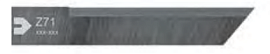Статичный нож для V-cut Z71 для планшетного плоттера (толщ. 1,0 мм) Zund, DIGI, Ruizhou, iEcho, List, JingWei и пр.)