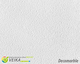 Обои  Veika DECOMARBLE с флизелин основой 1,07*50м., белый/ текстурированная