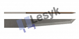 Нож Lesyk TC knife blade T 23 №26.64.560 (толщ.ножа 0.6 мм, толщ. материала 22 мм) для планшетных плоттеров Zund и пр.